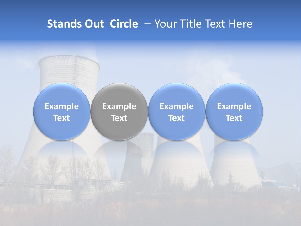 Power Plant In Northern China. PowerPoint Template