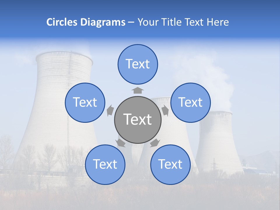 Power Plant In Northern China. PowerPoint Template