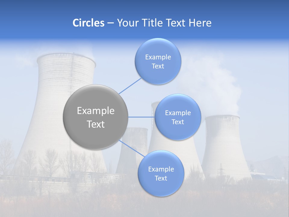 Power Plant In Northern China. PowerPoint Template