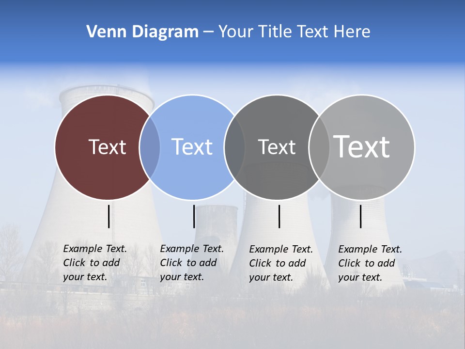 Power Plant In Northern China. PowerPoint Template