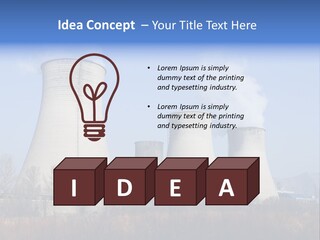 Power Plant In Northern China. PowerPoint Template