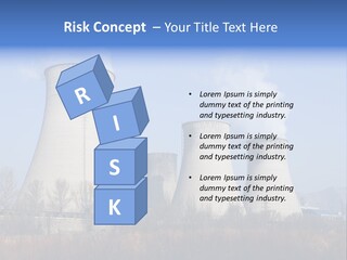 Power Plant In Northern China. PowerPoint Template
