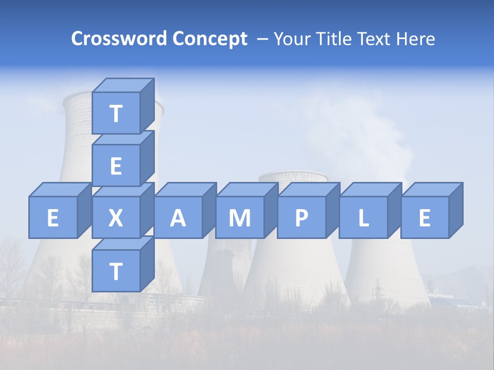 Power Plant In Northern China. PowerPoint Template