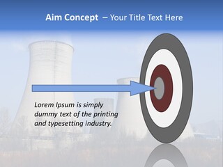 Power Plant In Northern China. PowerPoint Template