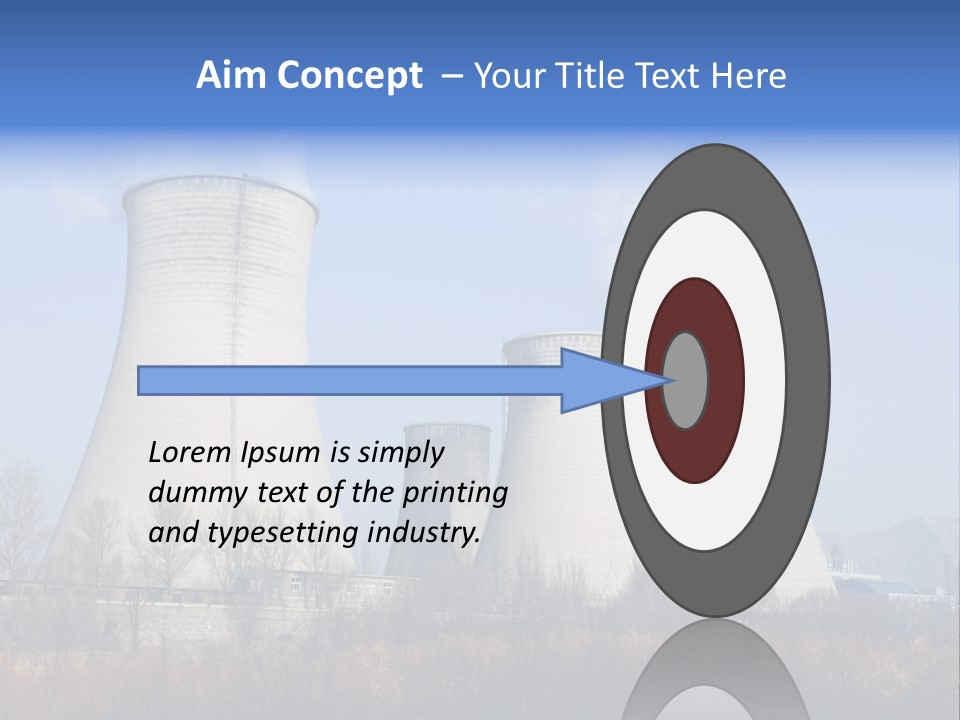 Power Plant In Northern China. PowerPoint Template