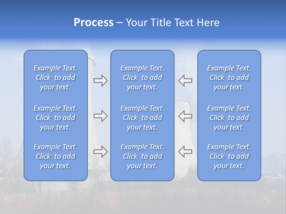 Power Plant In Northern China. PowerPoint Template