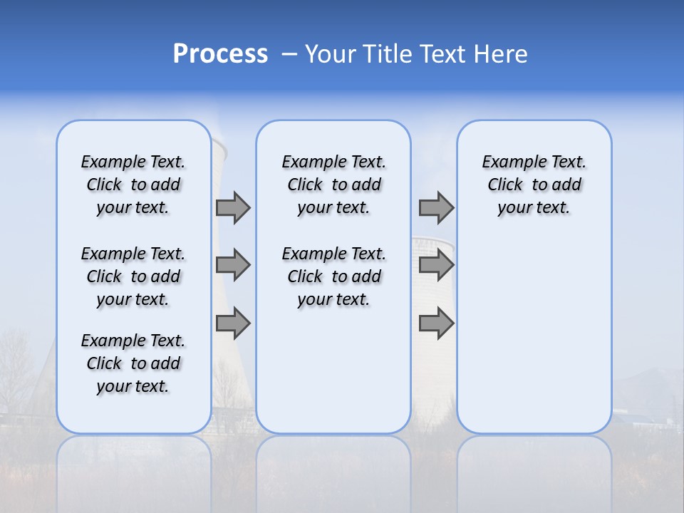 Power Plant In Northern China. PowerPoint Template