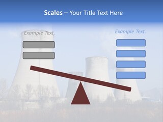 Power Plant In Northern China. PowerPoint Template