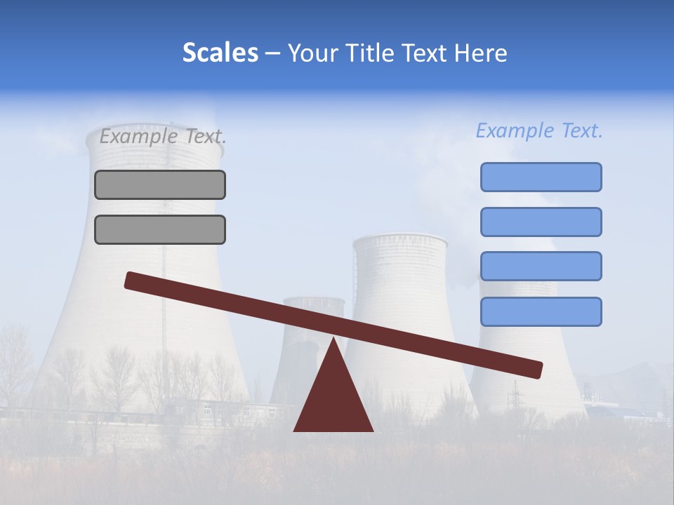 Power Plant In Northern China. PowerPoint Template