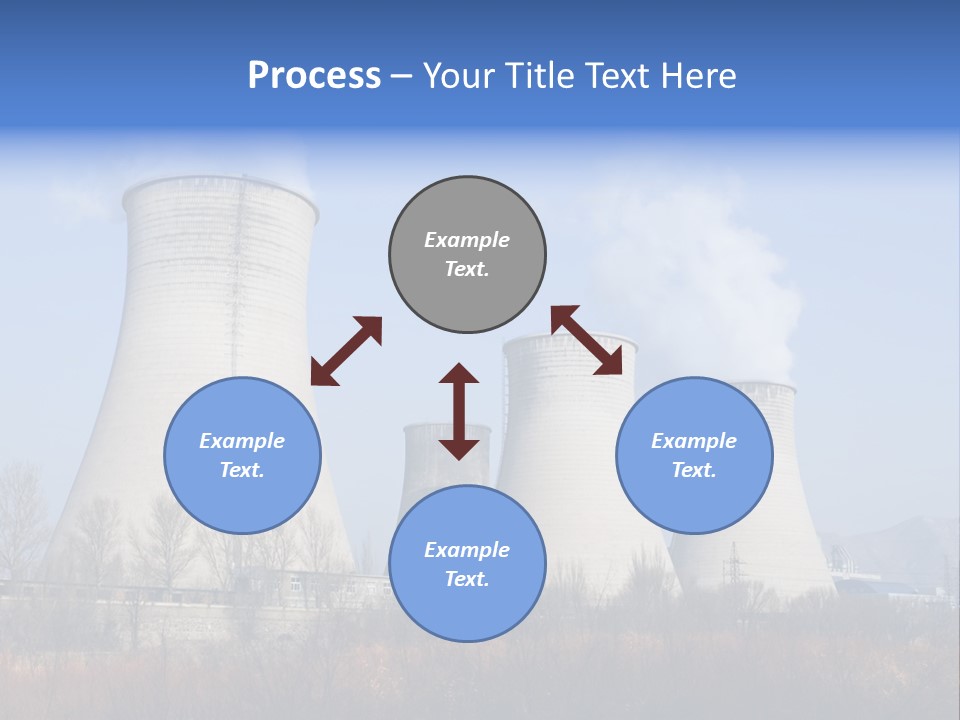 Power Plant In Northern China. PowerPoint Template