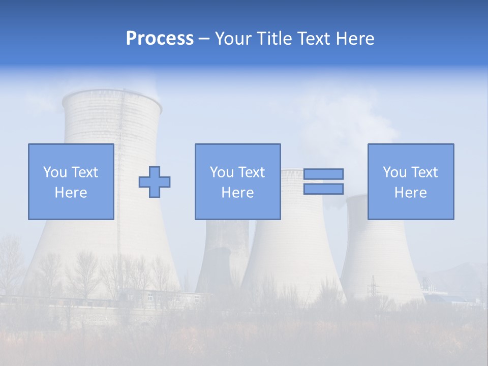 Power Plant In Northern China. PowerPoint Template