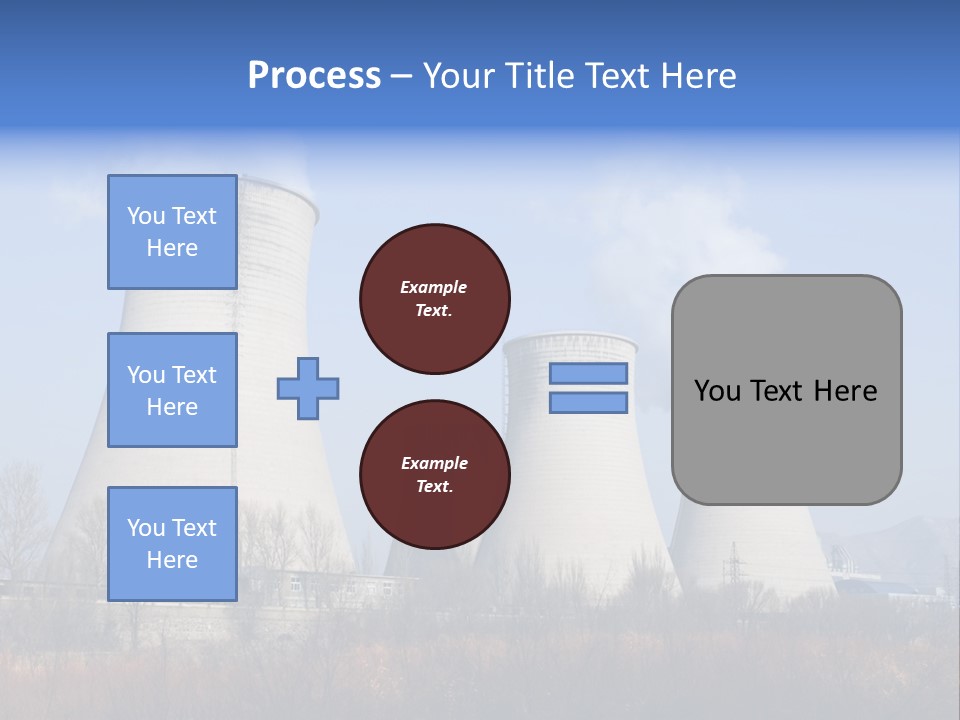 Power Plant In Northern China. PowerPoint Template