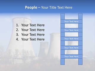 Power Plant In Northern China. PowerPoint Template