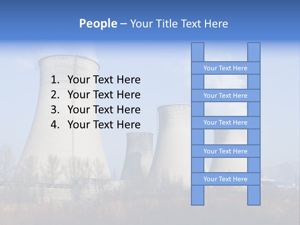 Power Plant In Northern China. PowerPoint Template