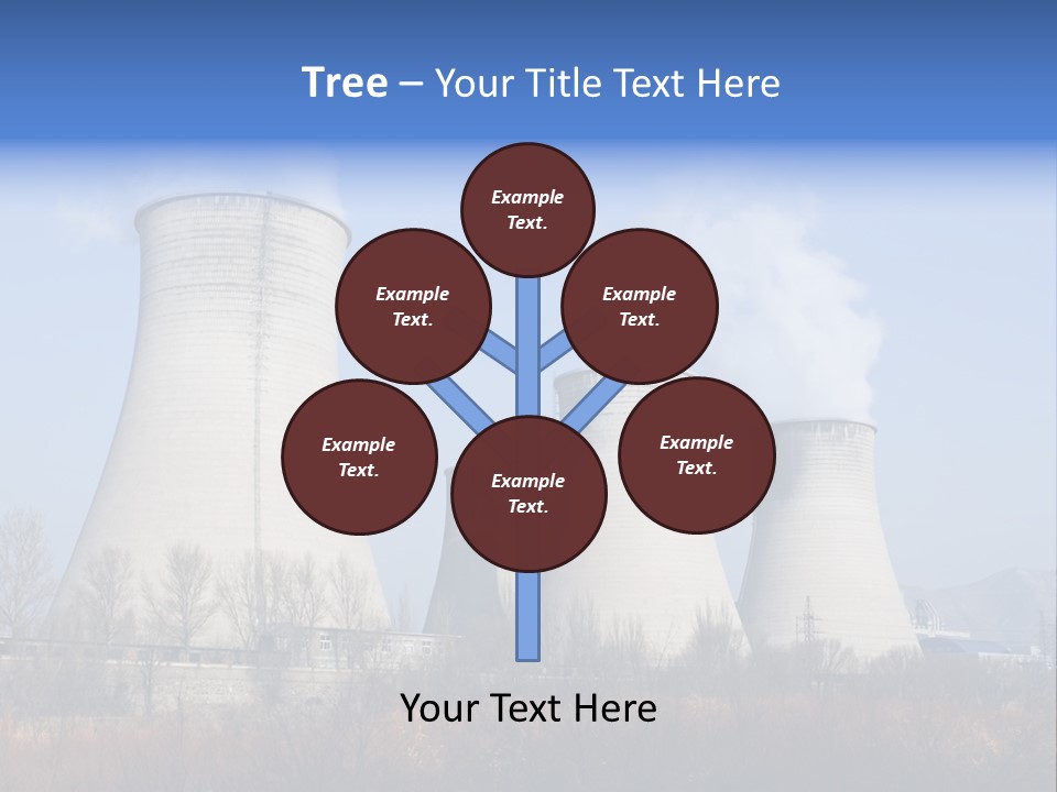 Power Plant In Northern China. PowerPoint Template