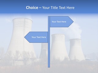 Power Plant In Northern China. PowerPoint Template