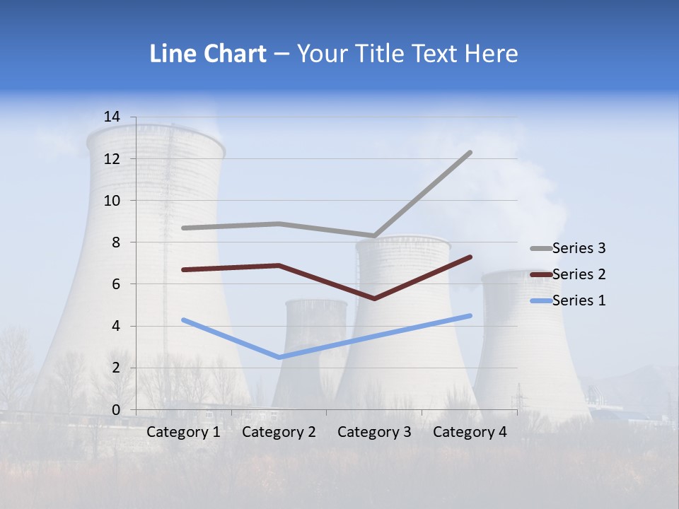 Power Plant In Northern China. PowerPoint Template