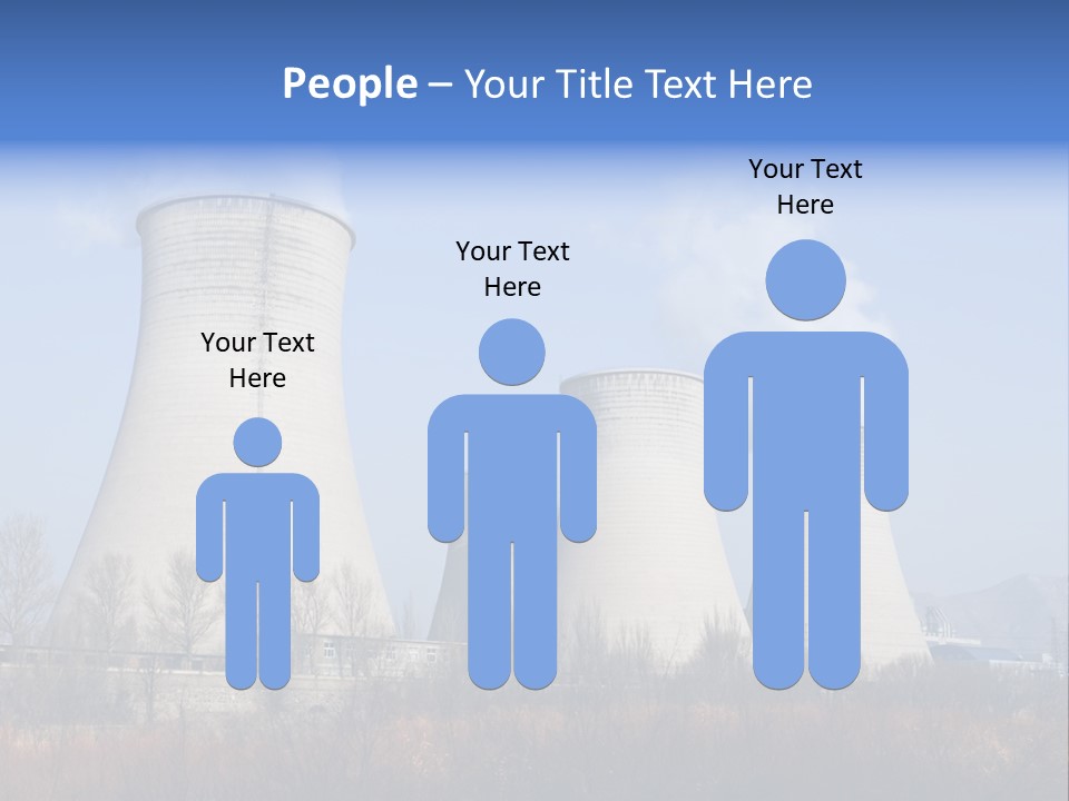 Power Plant In Northern China. PowerPoint Template