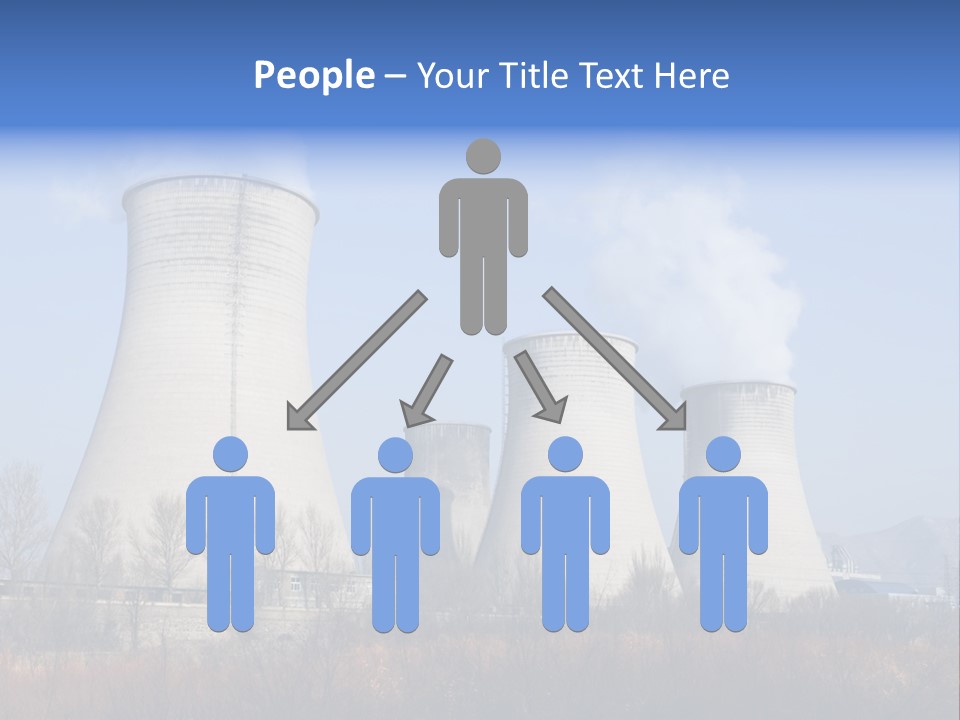 Power Plant In Northern China. PowerPoint Template