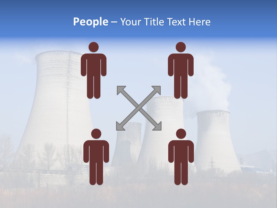 Power Plant In Northern China. PowerPoint Template