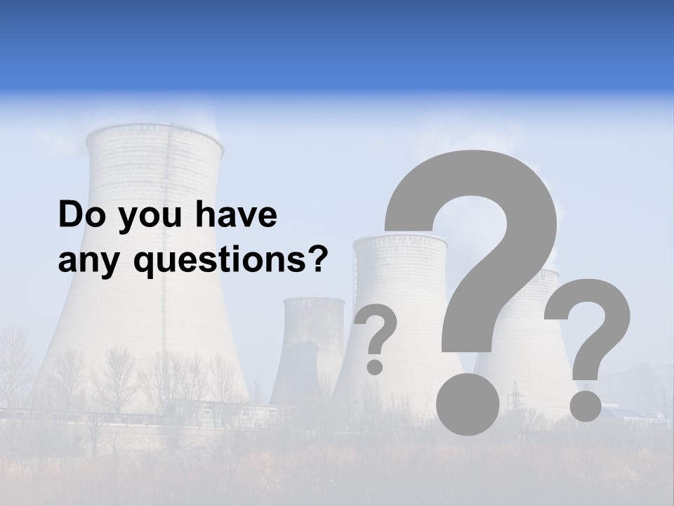 Power Plant In Northern China. PowerPoint Template