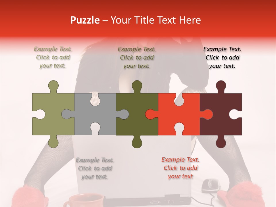 Multi Tasking Woman Balancing Life Work, Domestic Chores And Sensuality. PowerPoint Template