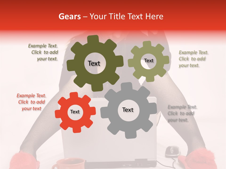 Multi Tasking Woman Balancing Life Work, Domestic Chores And Sensuality. PowerPoint Template