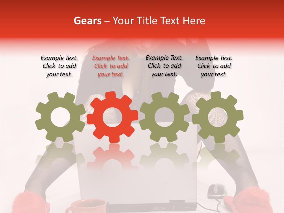 Multi Tasking Woman Balancing Life Work, Domestic Chores And Sensuality. PowerPoint Template