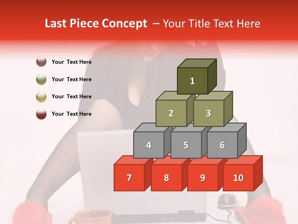 Multi Tasking Woman Balancing Life Work, Domestic Chores And Sensuality. PowerPoint Template