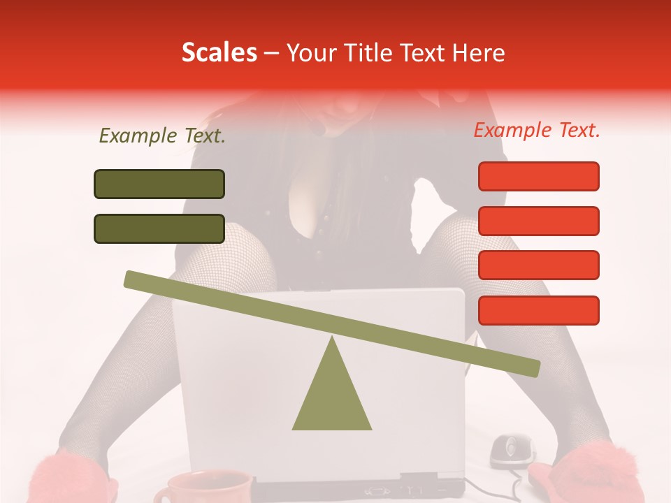 Multi Tasking Woman Balancing Life Work, Domestic Chores And Sensuality. PowerPoint Template