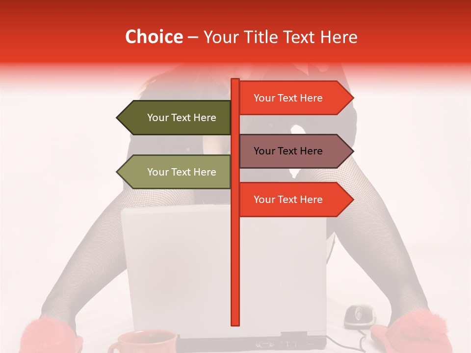 Multi Tasking Woman Balancing Life Work, Domestic Chores And Sensuality. PowerPoint Template