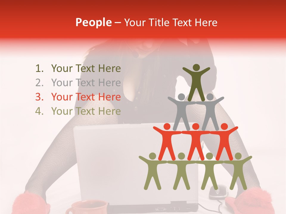 Multi Tasking Woman Balancing Life Work, Domestic Chores And Sensuality. PowerPoint Template