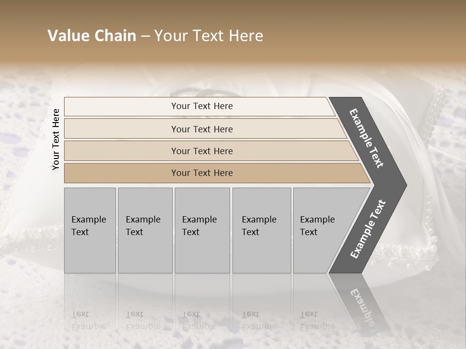 A Wedding Ring Pillow On A Lace Tablecloth PowerPoint Template