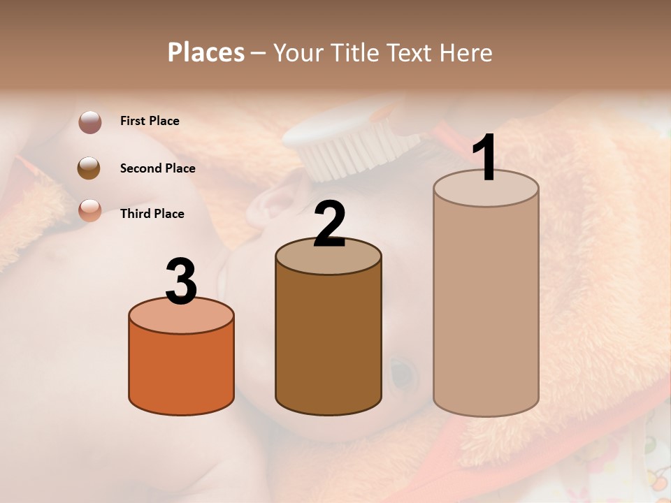 Mother Brushing Her Son With Comb PowerPoint Template