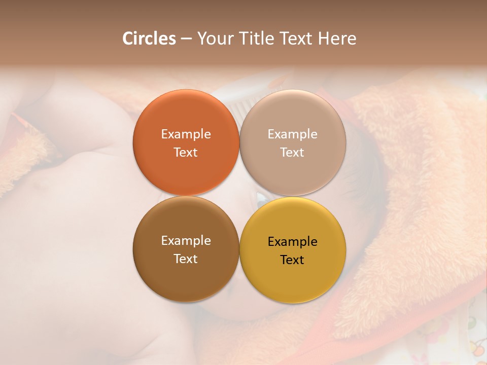 Mother Brushing Her Son With Comb PowerPoint Template