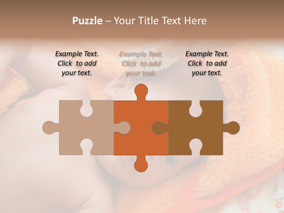 Mother Brushing Her Son With Comb PowerPoint Template