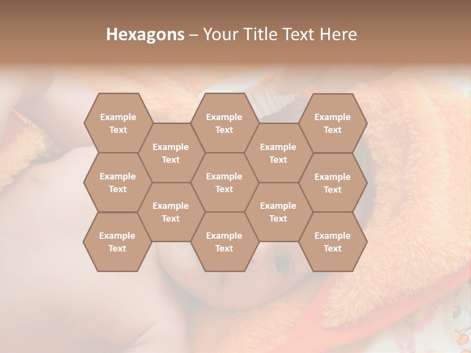 Mother Brushing Her Son With Comb PowerPoint Template