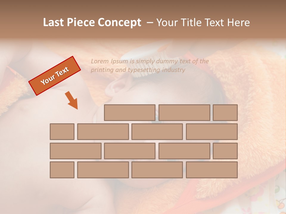 Mother Brushing Her Son With Comb PowerPoint Template