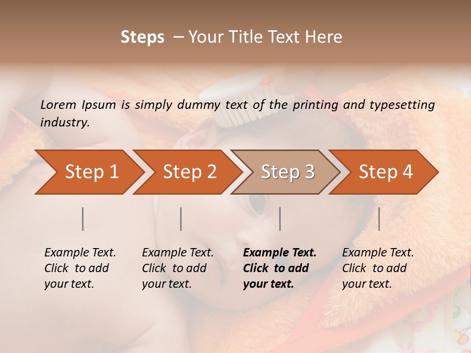 Mother Brushing Her Son With Comb PowerPoint Template