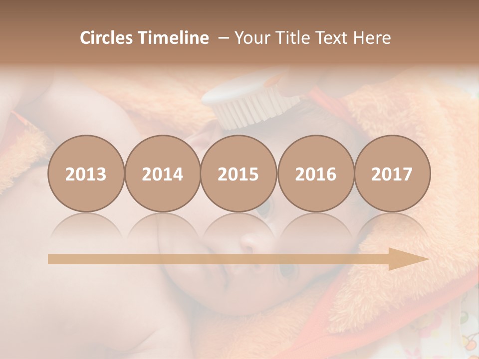 Mother Brushing Her Son With Comb PowerPoint Template