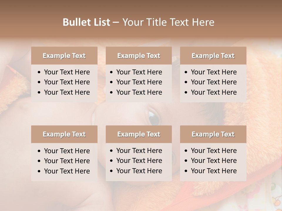 Mother Brushing Her Son With Comb PowerPoint Template