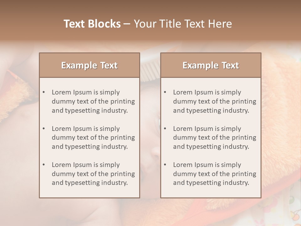 Mother Brushing Her Son With Comb PowerPoint Template
