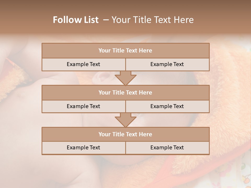Mother Brushing Her Son With Comb PowerPoint Template