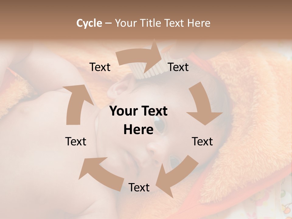 Mother Brushing Her Son With Comb PowerPoint Template