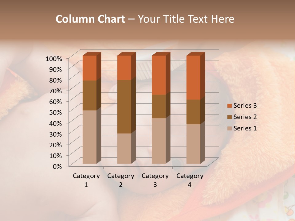 Mother Brushing Her Son With Comb PowerPoint Template