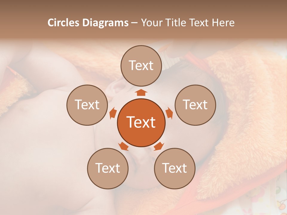 Mother Brushing Her Son With Comb PowerPoint Template