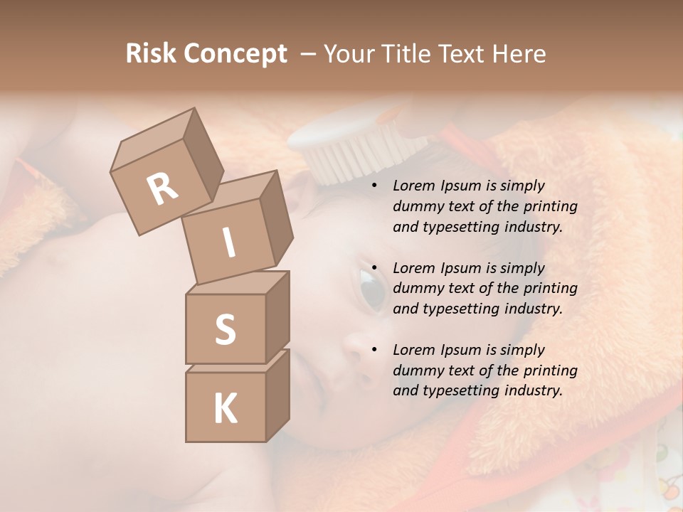 Mother Brushing Her Son With Comb PowerPoint Template