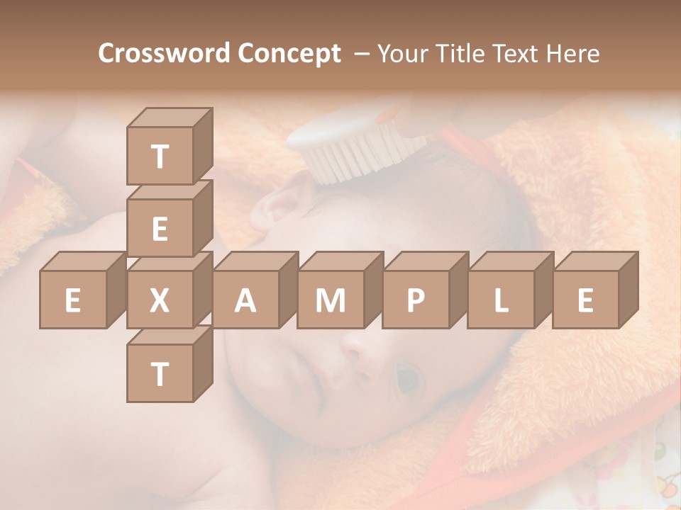 Mother Brushing Her Son With Comb PowerPoint Template