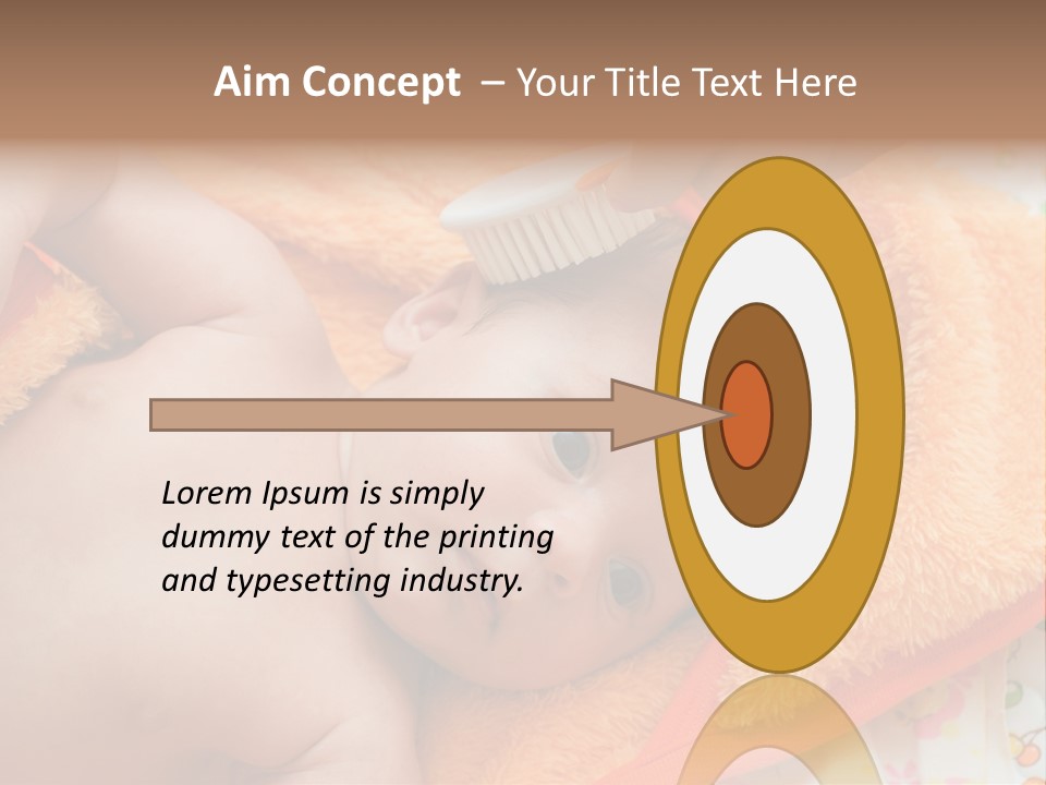 Mother Brushing Her Son With Comb PowerPoint Template