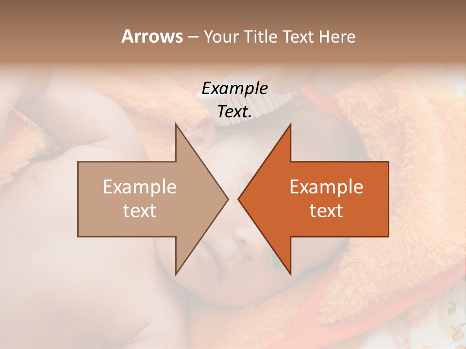Mother Brushing Her Son With Comb PowerPoint Template